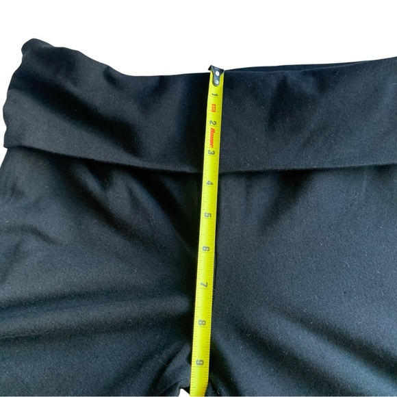Victoria’s Secret Black Foldover Bootcut Yoga Pants Y2K Style NWT M - Picture 3 of 6